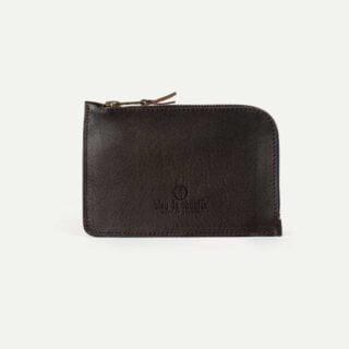 Bleu de Chauffe - Porte monnaie zippé Pognon / L – Marron Brun