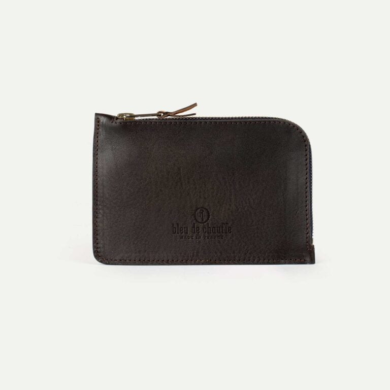 Bleu De Chauffe - Porte monnaie zippé Pognon / L - Marron Brun