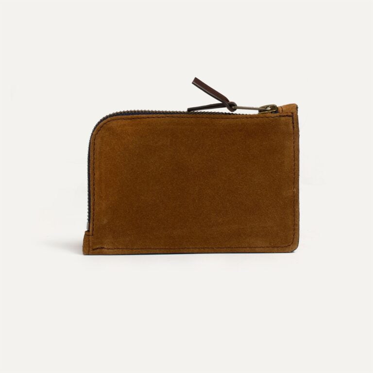 Bleu De Chauffe - Porte monnaie zippé Pognon / L - Marron Noisette