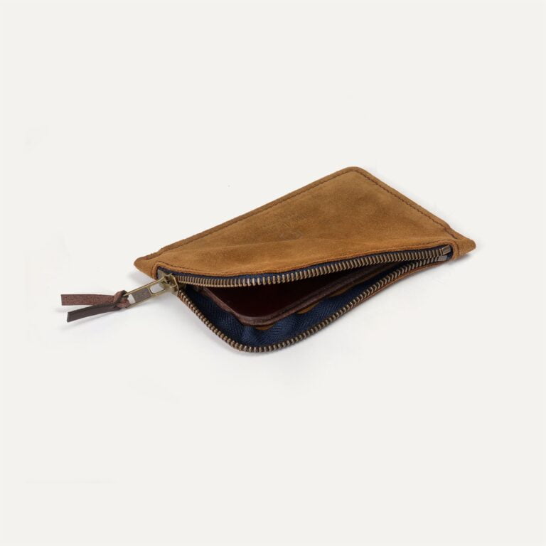 Bleu De Chauffe - Porte monnaie zippé Pognon / L - Marron Noisette