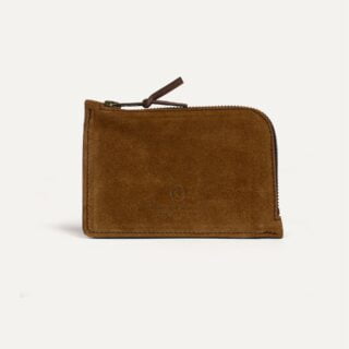 Bleu de Chauffe - Porte monnaie zippé Pognon / L – Marron Noisette