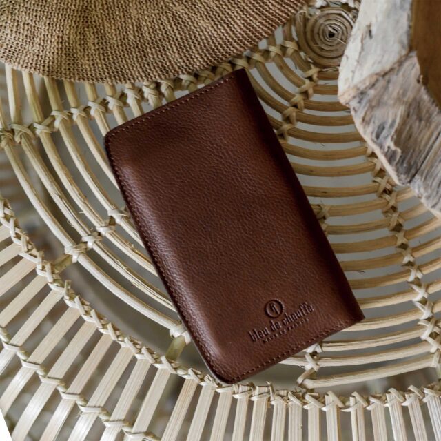 Bleu De Chauffe - Portefeuille Maltese - Brun ambré