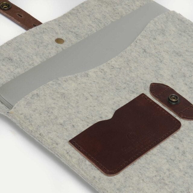 Bleu De Chauffe - Protection ordinateur Milan 15 - Feutre Naturel