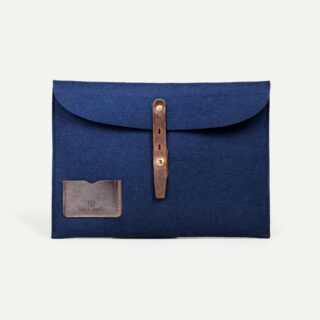 Bleu de Chauffe - Protection ordinateur Misha 13  Feutre Marine