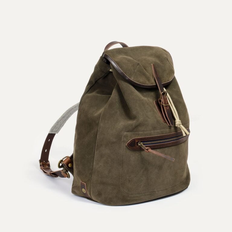 Bleu De Chauffe - Sac à dos Camp / Cuir Velours - Musk