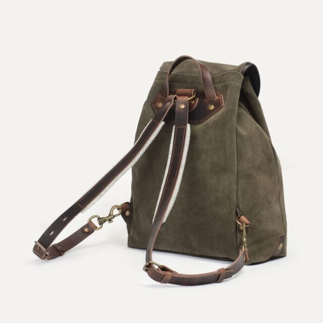 Bleu De Chauffe - Sac à dos Camp / Cuir Velours - Musk