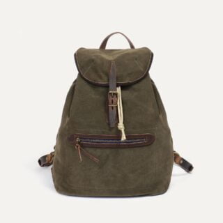 Bleu de Chauffe - Sac à dos Camp / Cuir Velours – Musk