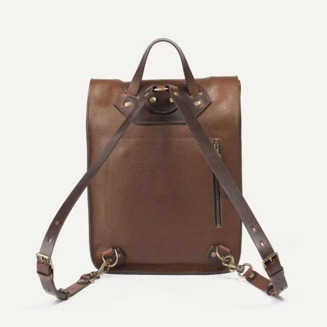 Bleu De Chauffe - Sac à dos Puncho - Brun ambré / Ligne Epure