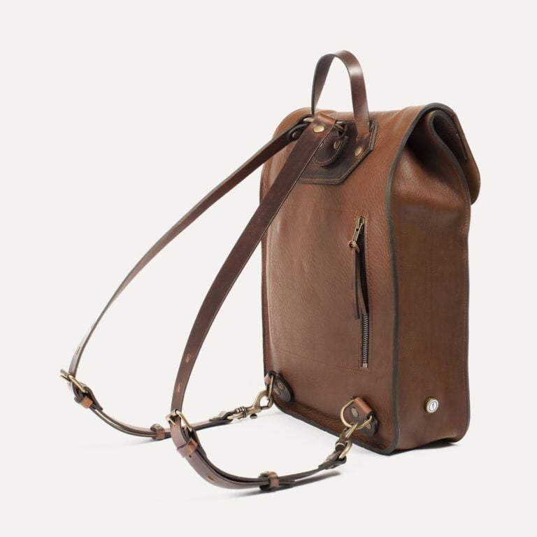 Bleu De Chauffe - Sac à dos Puncho - Brun ambré