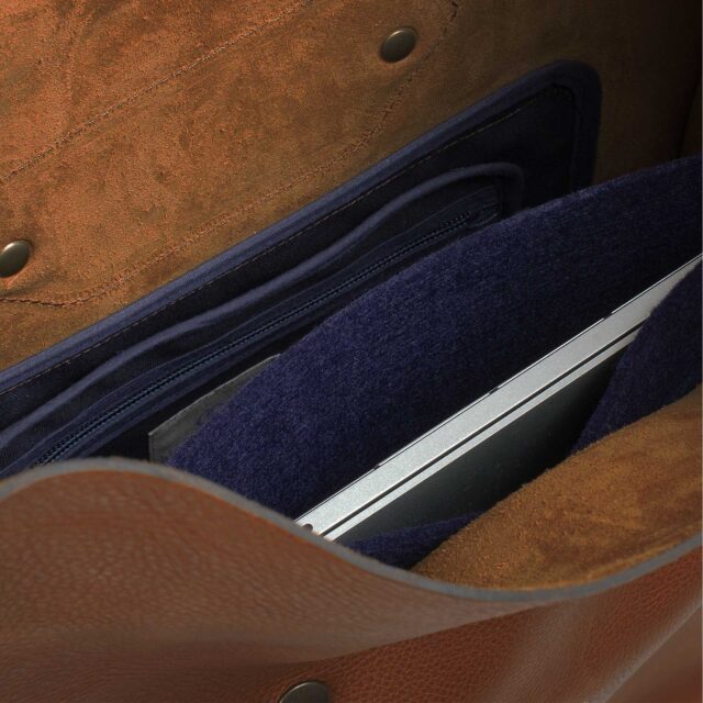 Bleu De Chauffe - Sac à dos Puncho - Brun ambré / Ligne Epure