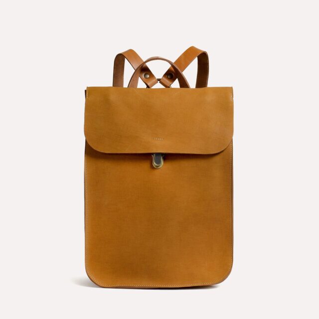 Bleu de Chauffe - Sac à dos Puncho WAX - Miel / Cuir Waxé - new