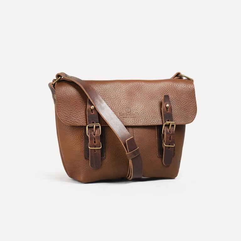 Bleu De Chauffe - Sac besace Louis - Brun ambré