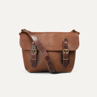 Bleu de Chauffe - Sac besace Louis – Brun ambré