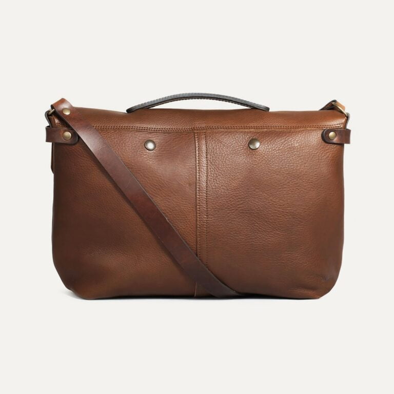 Bleu De Chauffe - Sac besace Lucien - Brun ambré