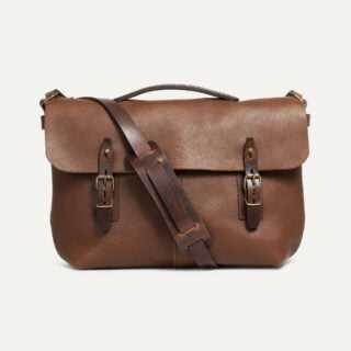 Bleu de Chauffe - Sac besace Lucien  Brun ambré