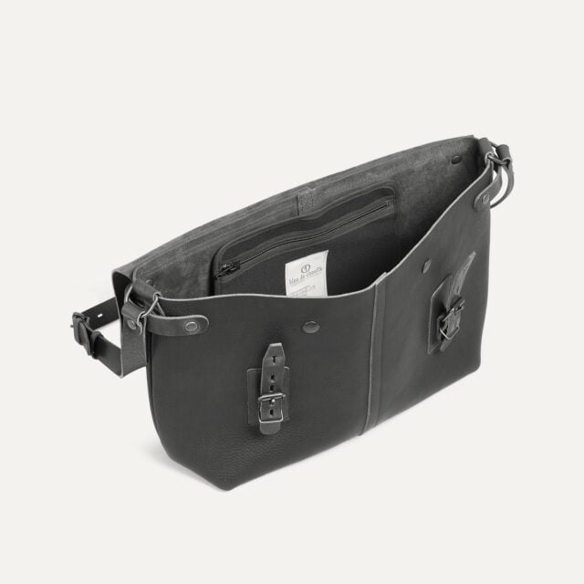 Bleu De Chauffe - Sac besace Lucien - Noir