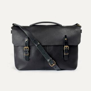Bleu de Chauffe - Sac besace Lucien  Noir
