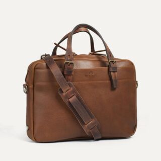 Bleu de Chauffe - Sac business Folder  Brun ambré