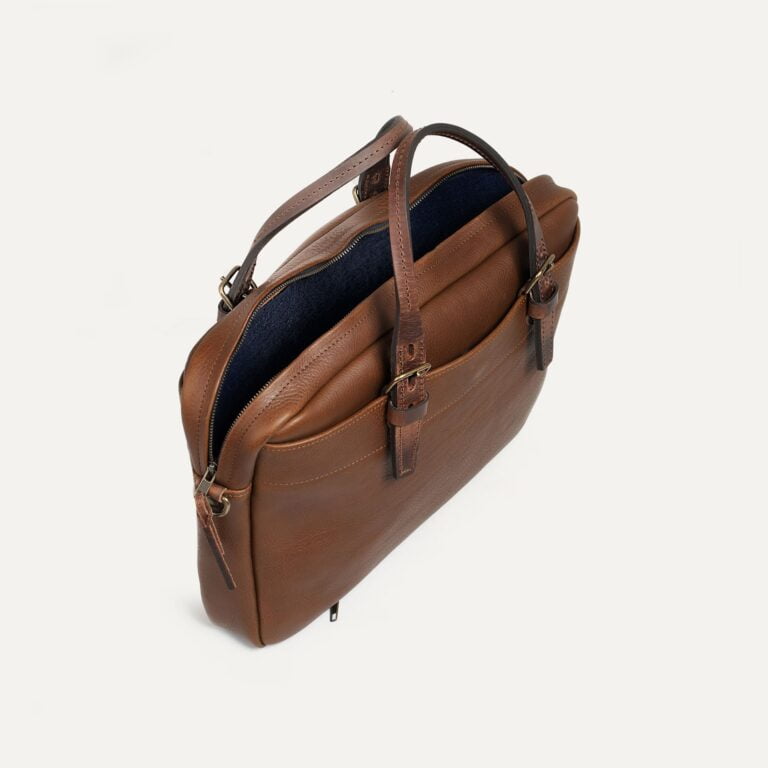 Bleu De Chauffe - Sac business Folder - Brun ambré