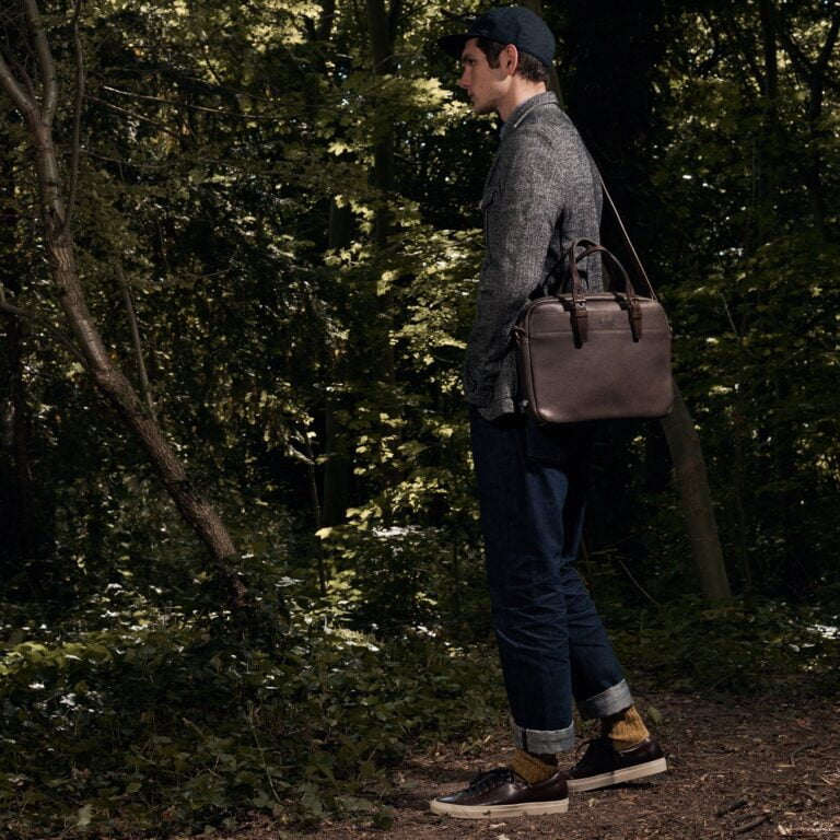 Bleu De Chauffe - Sac business Folder - Brun ambré
