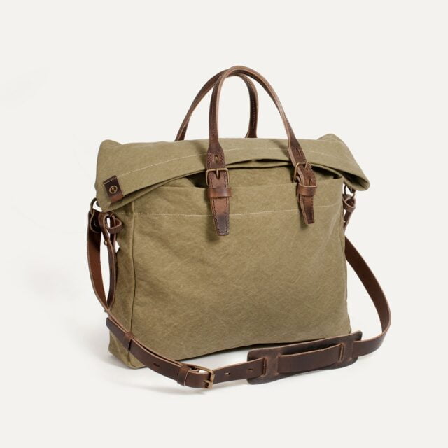 Bleu de Chauffe - Sac business Remix – Kaki US stonewashed