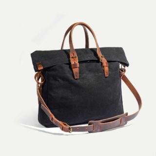 Sac business Remix – Noir stonewashed par la marque Bleu de Chauffe Bleu de Chauffe - Sac business Remix – Noir stonewashed
