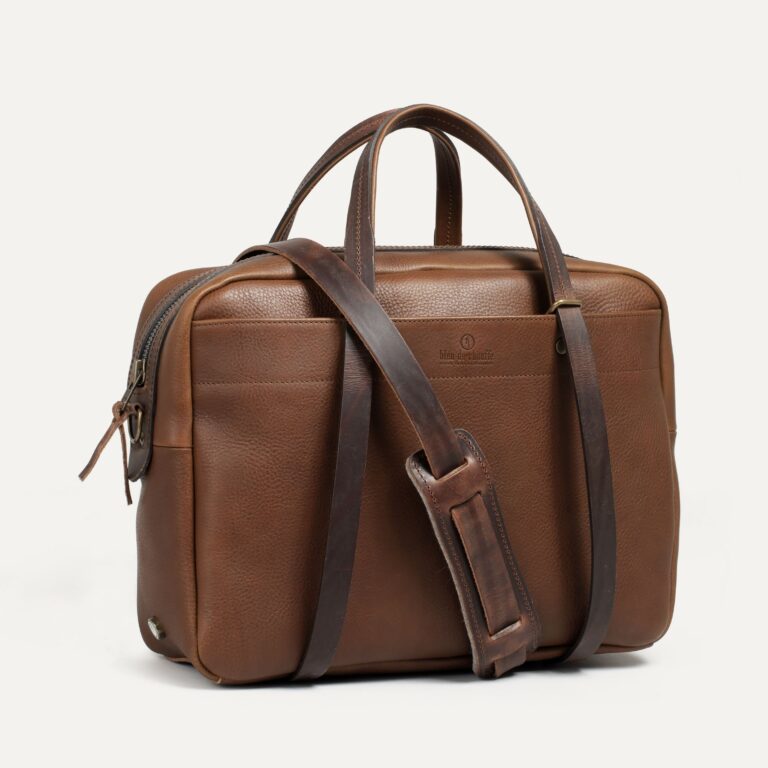 Bleu De Chauffe - Sac business Report - Brun ambré