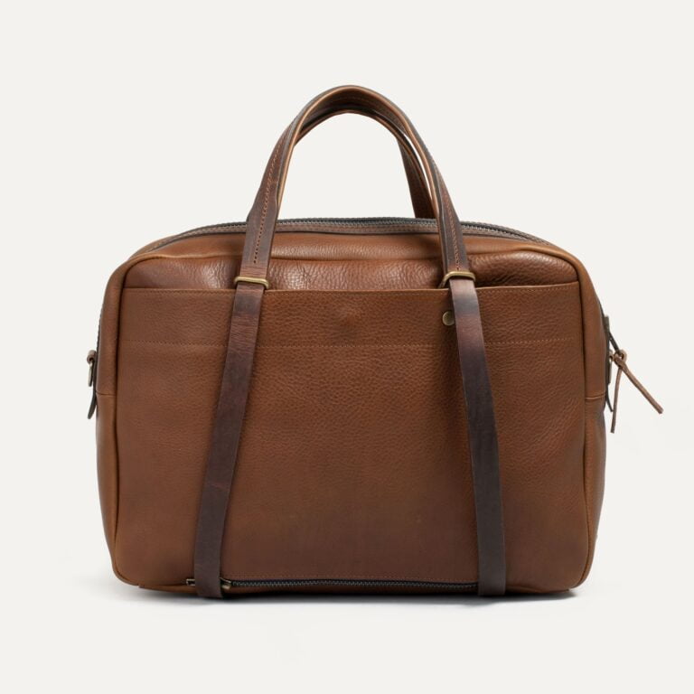 Bleu De Chauffe - Sac business Report - Brun ambré