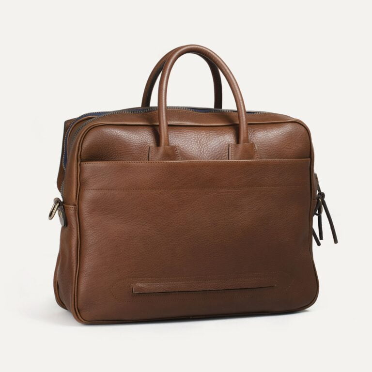 Bleu De Chauffe - Sac business Zeppo - Brun ambré