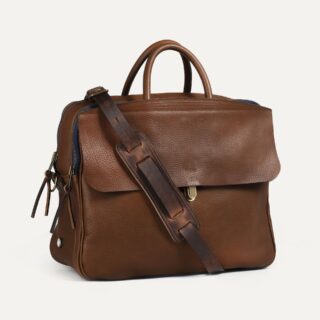 Bleu de Chauffe - Sac business Zeppo  Brun ambré