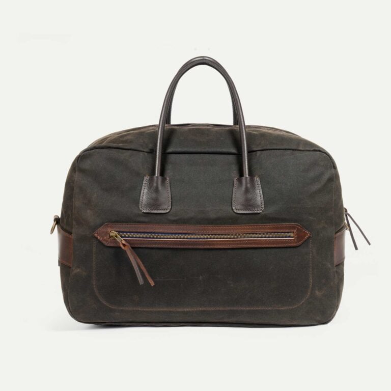Bleu De Chauffe - Sac de voyage Zephir - Kaki waxé