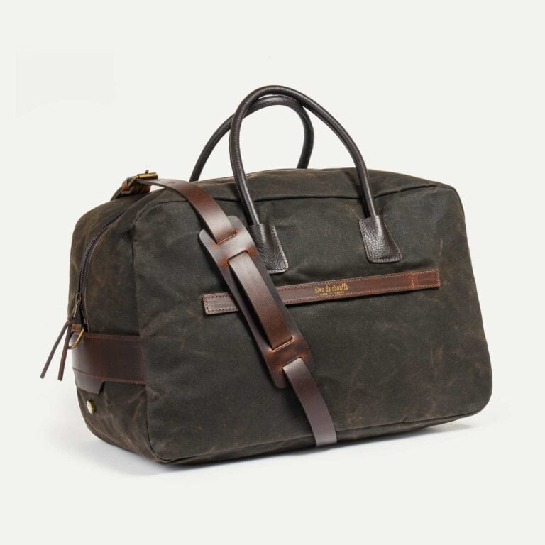 Bleu De Chauffe - Sac de voyage Zephir - Kaki waxé