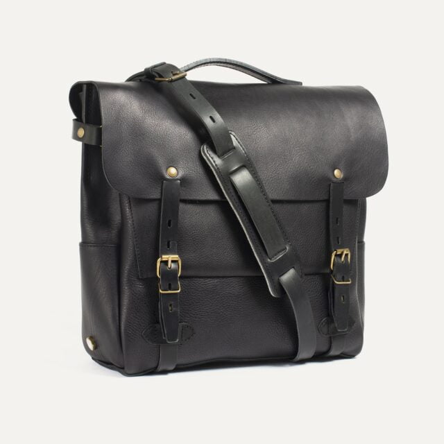 Bleu De Chauffe - Sac Postier Eclair L - Noir