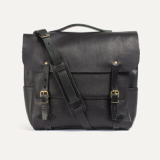 Bleu de Chauffe - Sac Postier Eclair L – Noir