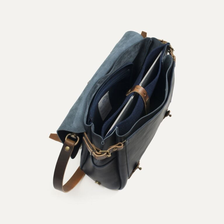 Bleu De Chauffe - Sac Postier Eclair M - Bleu Marin