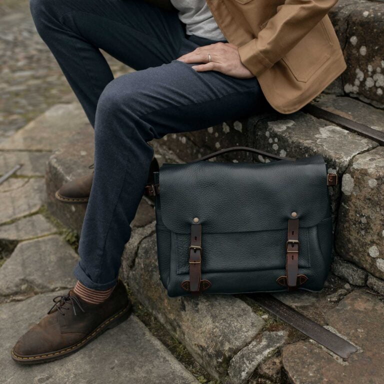 Bleu De Chauffe - Sac Postier Eclair M - Bleu Marin
