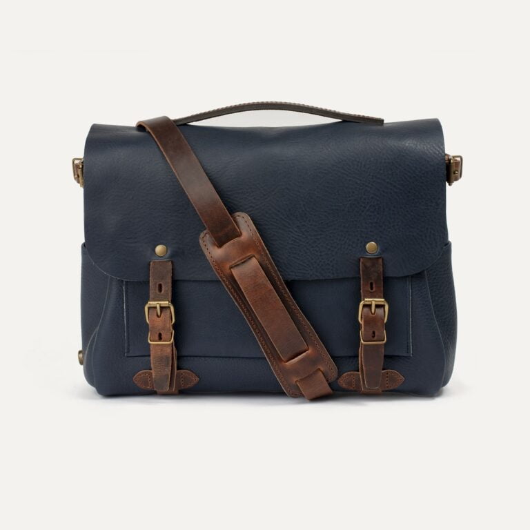 Bleu De Chauffe - Sac Postier Eclair M - Bleu Marin