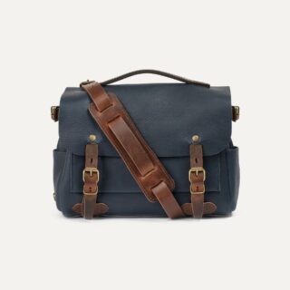 Bleu de Chauffe - Sac Postier Eclair S  Bleu Marin