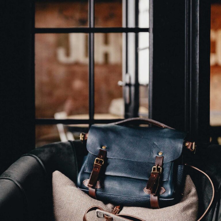 Bleu De Chauffe - Sac Postier Eclair S - Bleu Marin