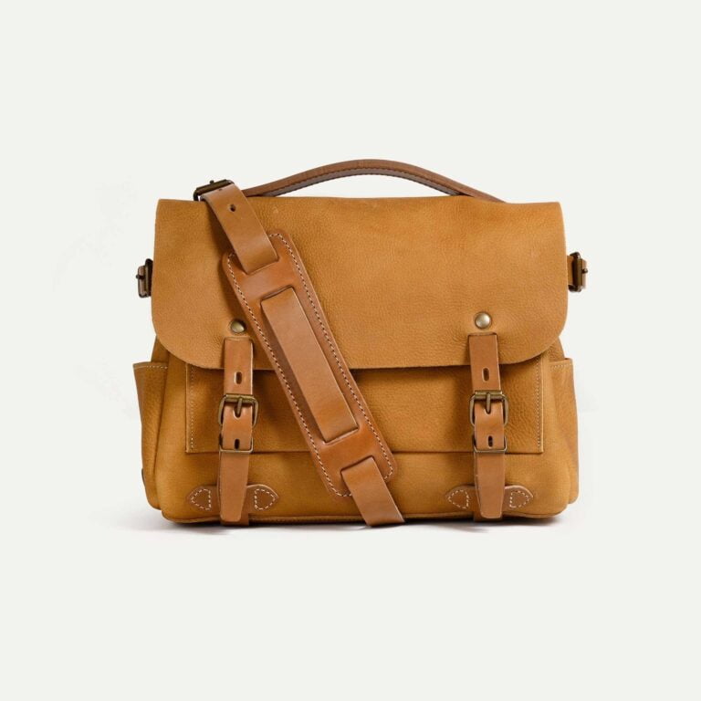 sac postier eclair s miel waxe Bleu de Chauffe - Sac Postier Eclair S - Miel / Waxé - new