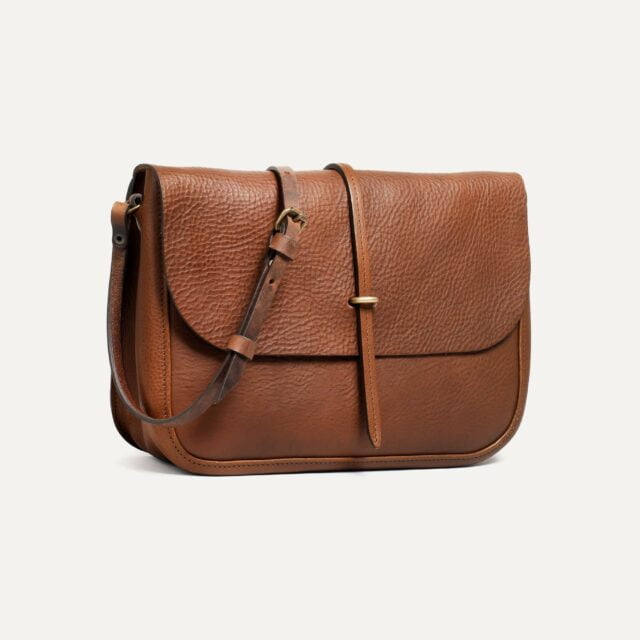 Bleu De Chauffe - Sac postier Pastel - Brun ambré