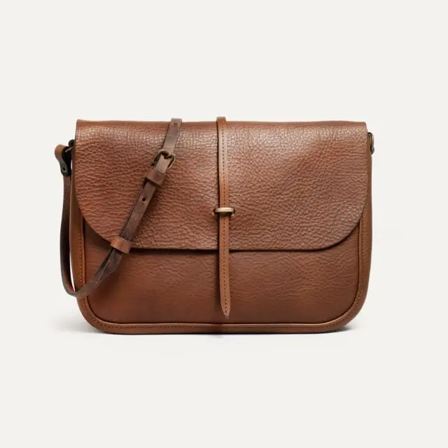 Bleu de Chauffe - Sac postier Pastel – Brun ambré