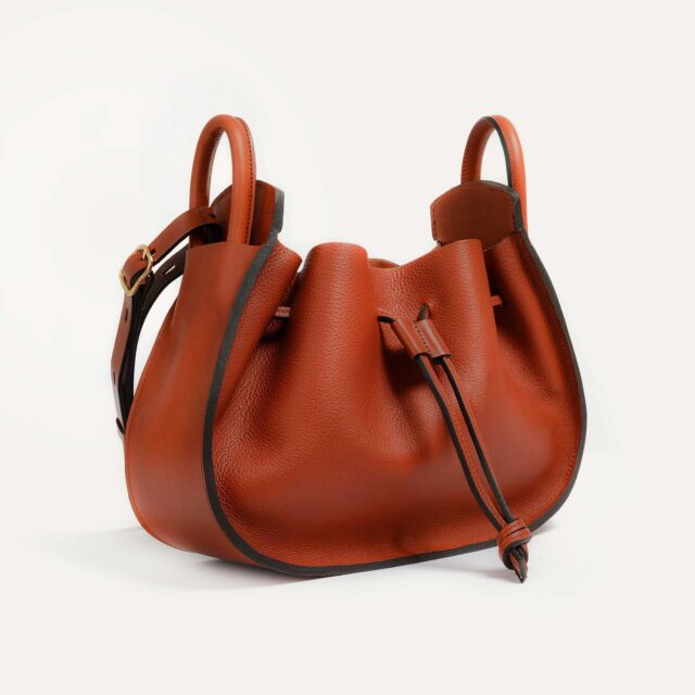 Bleu De Chauffe - Sac seau DIANE - Rust/Cognac