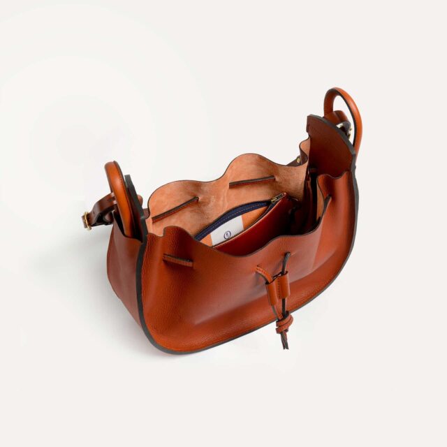 Bleu De Chauffe - Sac seau DIANE - Rust/Cognac