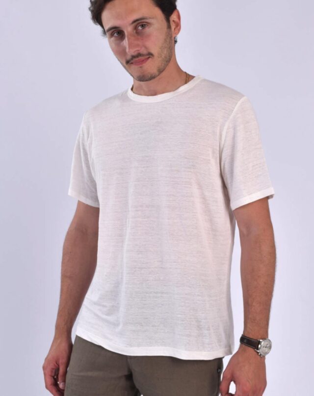 t shirt zokka en 100 lin blanc homme Aatise - t-shirt zokka en 100% lin blanc homme