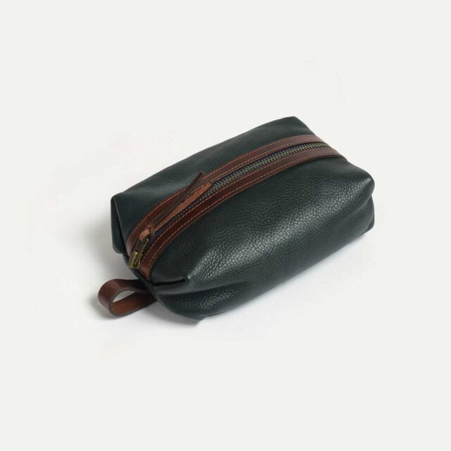 trousse de toilette zazou bleu paon Bleu de Chauffe - Trousse de toilette ZAZOU - Bleu Paon - new