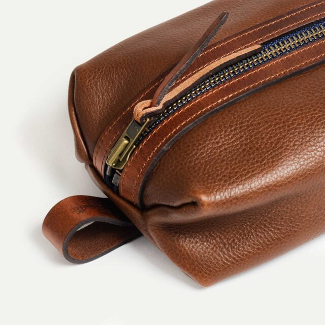 Bleu De Chauffe - Trousse de toilette ZAZOU - Brun ambré