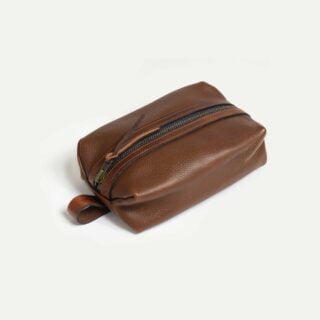 Bleu de Chauffe - Trousse de toilette ZAZOU – Brun ambré