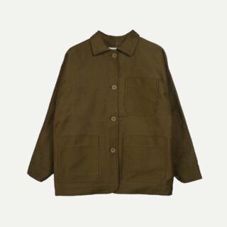 Veste de travail Gervaise – Kaki par la marque Bleu de Chauffe Bleu de Chauffe - Veste de travail Gervaise – Kaki