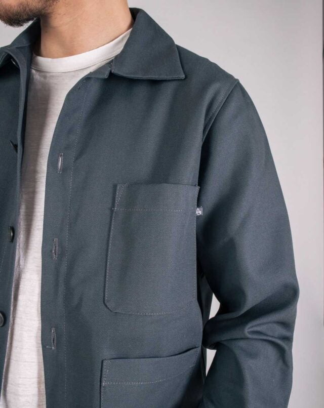 Aatise - zularit veste unisexe  homme upcyclé coloris plomb